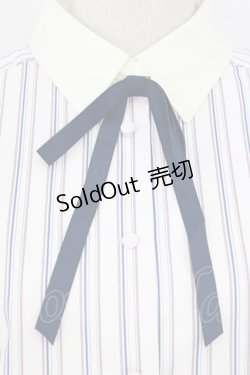 画像3: Fi.n.t / タイ付きマルチストライプクレリック5分袖シャツ  ピンク T-25-07-24-011-CA-BL-SA-ZT