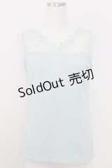 axes femme / パールレースタンク  グリーン T-25-07-24-012-AX-TO-SA-ZI
