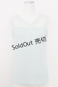 axes femme / パールレースタンク  グリーン T-25-07-24-012-AX-TO-SA-ZI