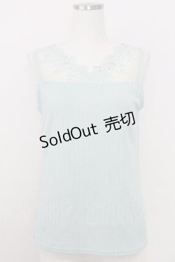 画像1: axes femme / パールレースタンク  グリーン T-25-07-24-012-AX-TO-SA-ZT