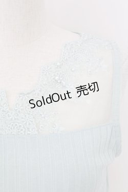 画像3: axes femme / パールレースタンク  グリーン T-25-07-24-012-AX-TO-SA-ZT
