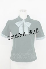 Fi.n.t / キャンディーストライプタイポロシャツ  グリーン T-25-07-24-013-CA-BL-SA-ZI