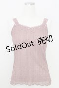 axes femme / レースキャミソール  ボルドー T-25-07-24-015-AX-TO-SA-ZI