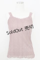 axes femme / レースキャミソール  ボルドー T-25-07-24-015-AX-TO-SA-ZI
