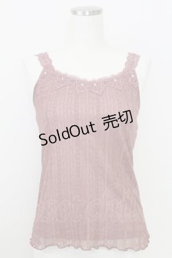 画像1: axes femme / レースキャミソール  ボルドー T-25-07-24-015-AX-TO-SA-ZI