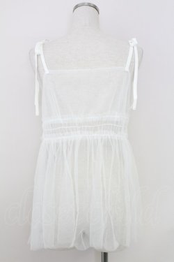 画像2: axes femme / 前後2wayチュールビスチェ  白 T-25-07-24-002-AX-TO-SA-ZT