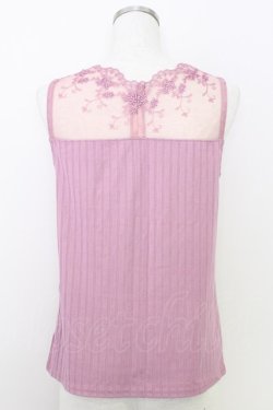画像2: axes femme / 繊細レースタンク  ピンク T-25-07-24-016-AX-TO-SA-ZT