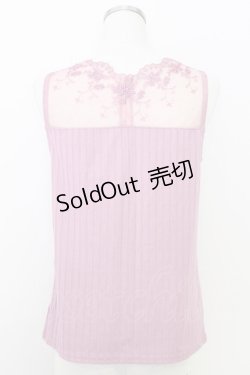 画像2: axes femme / 繊細レースタンク  ピンク T-25-07-24-016-AX-TO-SA-ZI
