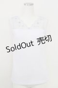 axes femme / 繊細レースタンク  ラベンダー T-25-07-24-017-AX-TO-SA-ZI