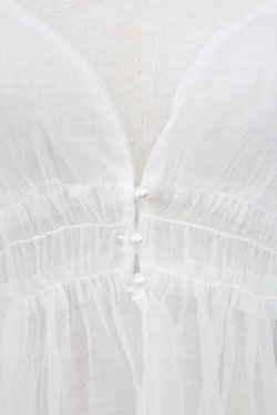 画像3: axes femme / 前後2wayチュールビスチェ  白 T-25-07-24-002-AX-TO-SA-ZT