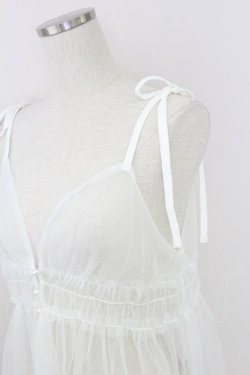 画像4: axes femme / 前後2wayチュールビスチェ  白 T-25-07-24-002-AX-TO-SA-ZT