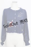 axes femme kawaii / 【Disney】ファンタジア／ニットカーデ M ネイビー T-25-07-29-001-AX-TO-SA-ZI