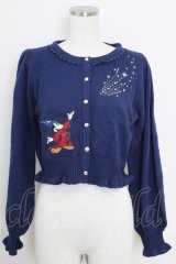 axes femme kawaii / 【Disney】ファンタジア／ニットカーデ M ネイビー T-25-07-29-001-AX-TO-SA-ZT