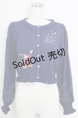 axes femme kawaii / 【Disney】ファンタジア／ニットカーデ M ネイビー T-25-07-29-001-AX-TO-SA-ZI