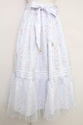 axes femme / ブルーミングサクラスカート  サックス T-25-07-29-021-AX-SK-SA-ZT