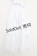 axes femme / ブルーミングサクラスカート  サックス T-25-07-29-021-AX-SK-SA-ZI