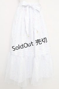 axes femme / ブルーミングサクラスカート  サックス T-25-07-29-021-AX-SK-SA-ZI