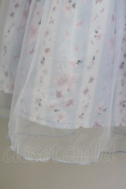 画像3: axes femme / ブルーミングサクラスカート  サックス T-25-07-29-021-AX-SK-SA-ZT