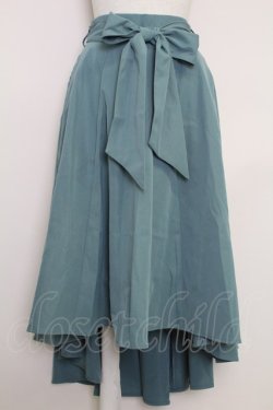 画像1: axes femme / ポケットフィッシュテールスカート  グリーン T-25-07-29-022-AX-SK-SA-ZT