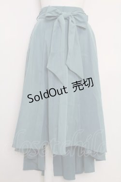 画像1: axes femme / ポケットフィッシュテールスカート  グリーン T-25-07-29-022-AX-SK-SA-ZI