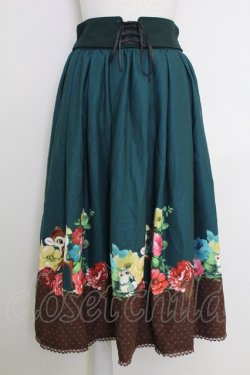 画像1: axes femme POETIQUE / ディズニー バンビ/スカート M グリーン T-25-07-29-023-AX-SK-SA-ZT