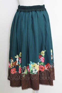 画像2: axes femme POETIQUE / ディズニー バンビ/スカート M グリーン T-25-07-29-023-AX-SK-SA-ZT