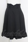 axes femme POETIQUE / フリルデザインタックスカート M ブラック T-25-07-29-025-AX-SK-SA-ZT