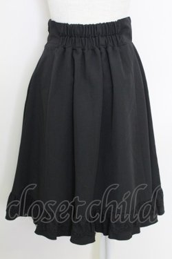 画像2: axes femme POETIQUE / フリルデザインタックスカート M ブラック T-25-07-29-025-AX-SK-SA-ZT