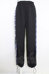 AXES-X / 和柄コラージュラインパンツ M ブラック T-25-07-29-026-AX-PA-SA-ZT