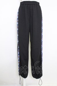 AXES-X / 和柄コラージュラインパンツ M ブラック T-25-07-29-026-AX-PA-SA-ZI