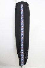 画像3: AXES-X / 和柄コラージュラインパンツ M ブラック T-25-07-29-026-AX-PA-SA-ZT425 (3)