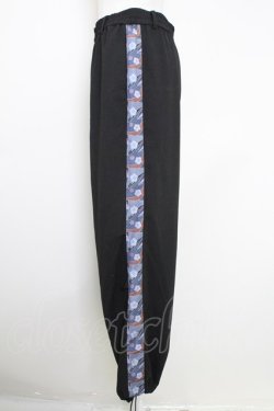 画像3: AXES-X / 和柄コラージュラインパンツ M ブラック T-25-07-29-026-AX-PA-SA-ZT