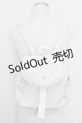axes femme / フリルレースリュック  アイボリー T-25-07-29-029-AX-BG-SA-ZI
