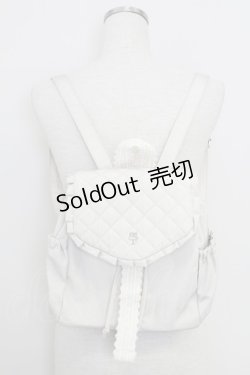 画像1: axes femme / フリルレースリュック  アイボリー T-25-07-29-029-AX-BG-SA-ZI