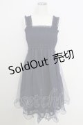 Secret Honey / シルエットプリントショートワンピース  ネイビー T-25-07-29-004-CA-OP-SA-ZT