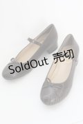 an another angelus / ストラップ付きリボンバレエシューズ L ブラウン T-25-07-29-033-CA-SH-SA-ZI