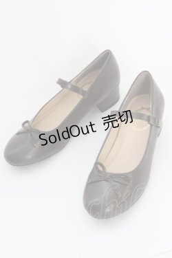 画像1: an another angelus / ストラップ付きリボンバレエシューズ L ブラウン T-25-07-29-033-CA-SH-SA-ZI