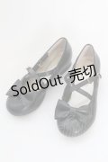 axes femme kawaii / クロスベルトリボンパンプス L ブラック T-25-07-29-034-AX-SH-SA-ZI