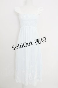 Secret Honey / シェル柄マーメイドワンピース  サックスＸ白 T-25-07-29-012-CA-OP-SA-ZI