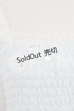 画像4: Secret Honey / シェル柄マーメイドワンピース  サックスＸ白 T-25-07-29-012-CA-OP-SA-ZI