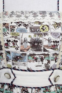 画像3: axes femme POETIQUE / ミッキー&ミニー総柄ワンピース  アイボリー T-25-07-29-013-AX-OP-SA-ZT