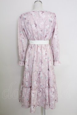 画像2: axes femme / 桜柄ティアードワンピース M ピンク T-25-07-29-016-AX-OP-SA-ZT