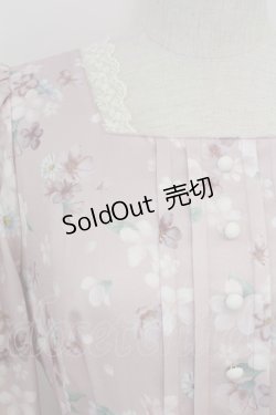 画像3: axes femme / 桜柄ティアードワンピース M ピンク T-25-07-29-016-AX-OP-SA-ZT406