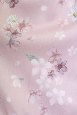画像4: axes femme / 桜柄ティアードワンピース M ピンク T-25-07-29-016-AX-OP-SA-ZT