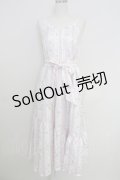 axes femme / ブルーミングサクラキャミワンピース  生成り T-25-07-29-017-AX-OP-SA-ZI