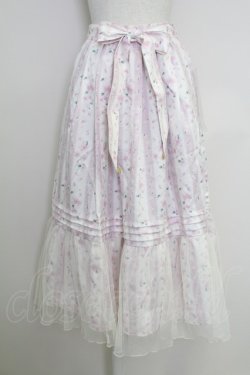 画像1: axes femme / ブルーミングサクラスカート  ピンク T-25-07-29-018-AX-SK-SA-ZT