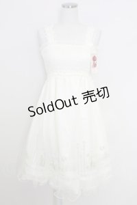 Secret Honey / シルエットプリントショートワンピース  アイボリー T-25-07-29-019-CA-OP-SA-ZI