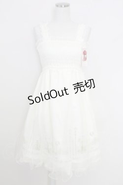 画像1: Secret Honey / シルエットプリントショートワンピース  アイボリー T-25-07-29-019-CA-OP-SA-ZT
