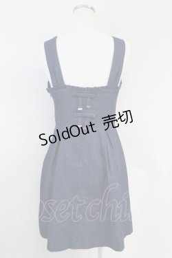 画像2: LODISPOTTO / 後ろダブルリボンデニムジャンパースカート  青デニム T-25-07-31-017-LO-OP-SA-ZT34