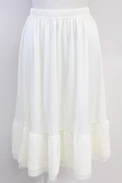 画像1: axes femme / 選べる着丈レースペチスカート S キナリ T-25-07-31-019-AX-SK-SA-ZT
